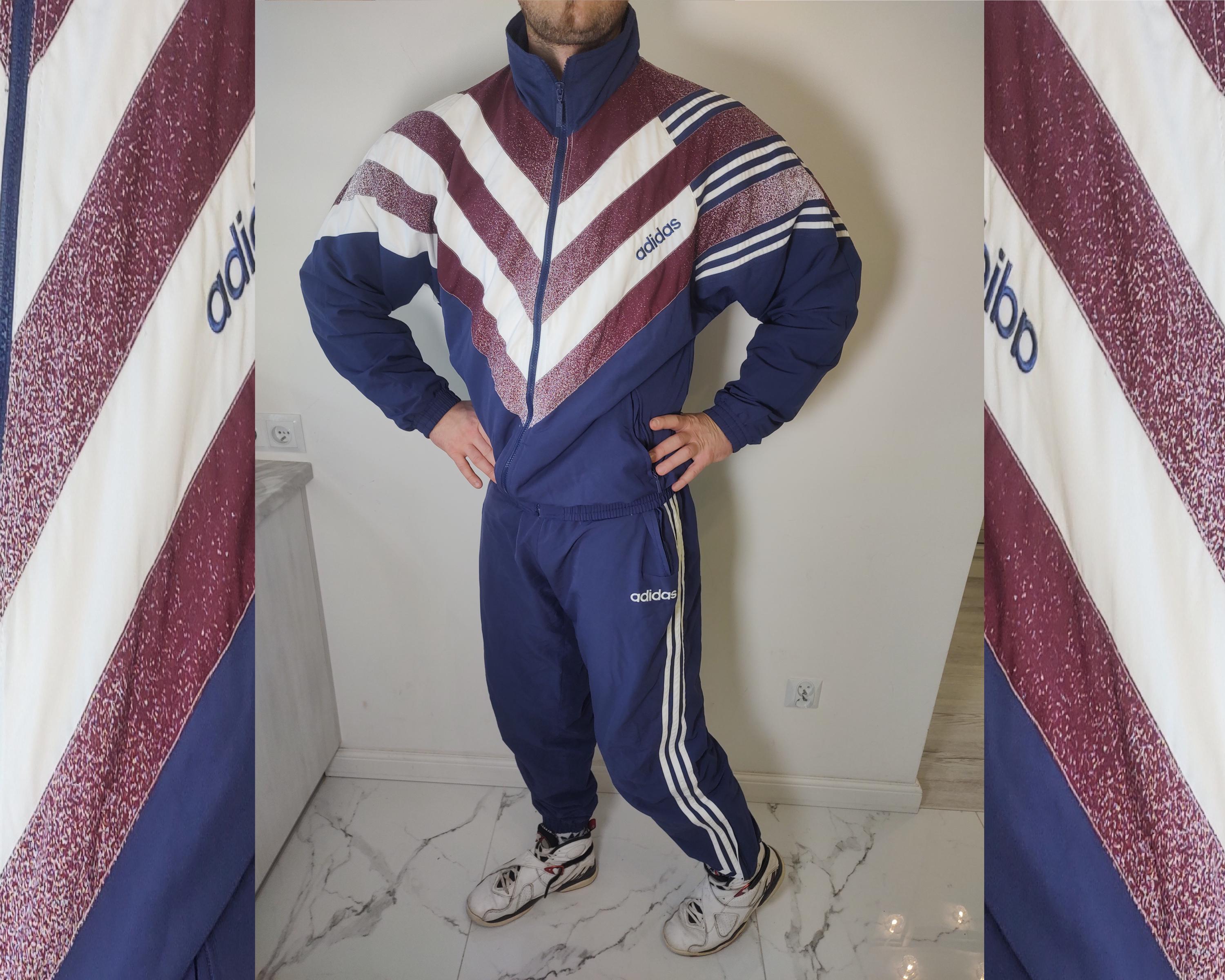 Tracksuit Vintage ADIDAS Overalls Boxy Shellsuit Size D8 - Etsy