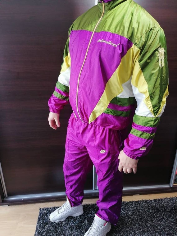 NIKE International Tracksuit Vintage Overalls Sweatpa… Gem