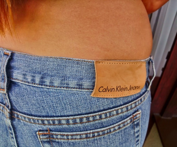 Calvin Klein Vintage Jeans Trousers Dames Retro Low Rise Ck - Etsy
