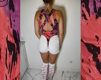 NIKE Gymnastics Bodywear Vintage Cotton Thong 1990
