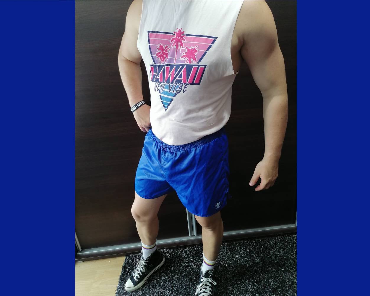 D8adidas Shorts Vintage Sporty Oldschool Summer Polyester Olympic