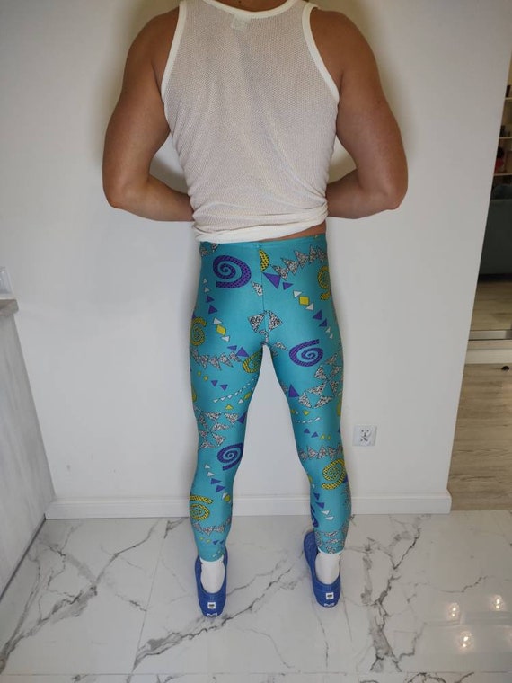 M| Leggings Vintage Colourfully Rarity Oldschool … - image 4