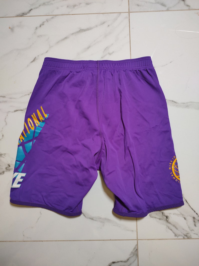 NIKE International Biker Shorts vintage violet court leggings années 90 image 8