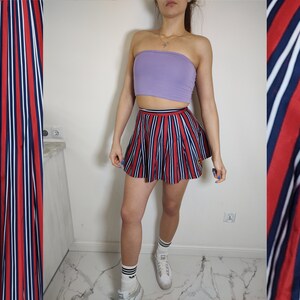 NIKE Skirt Vintage Flared Sporty Tennis Sexy Costume 80s