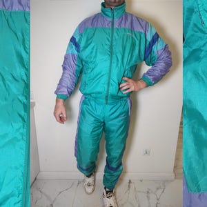 ADIDAS Tracksuit Vintage Set Rustle Shellsuit Pants Retro 70s
