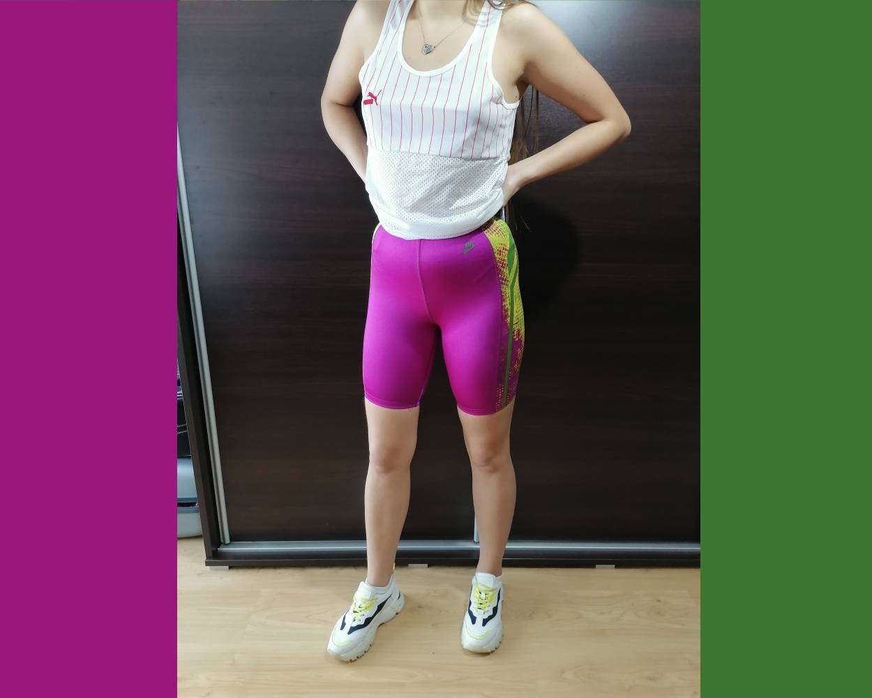 Spandex running tight cycling pants with zipper  Fashnstretchcom