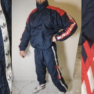 Tracksuit Vintage ADIDAS Stripe Set Rustle Shellsuit Pants 80s