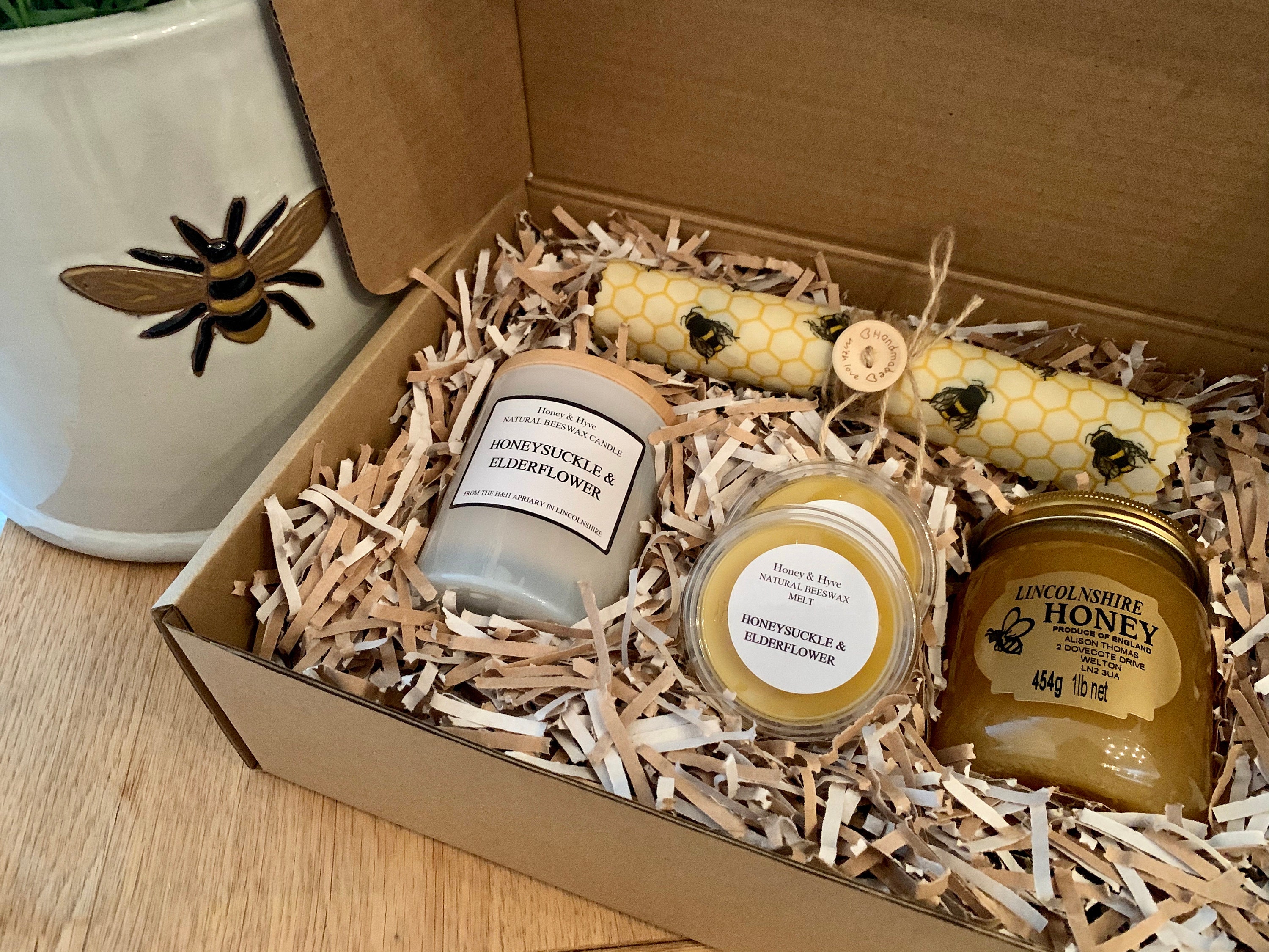 Natural Beeswax Gift Box Beeswax Candle Beeswax Wrap Etsy UK