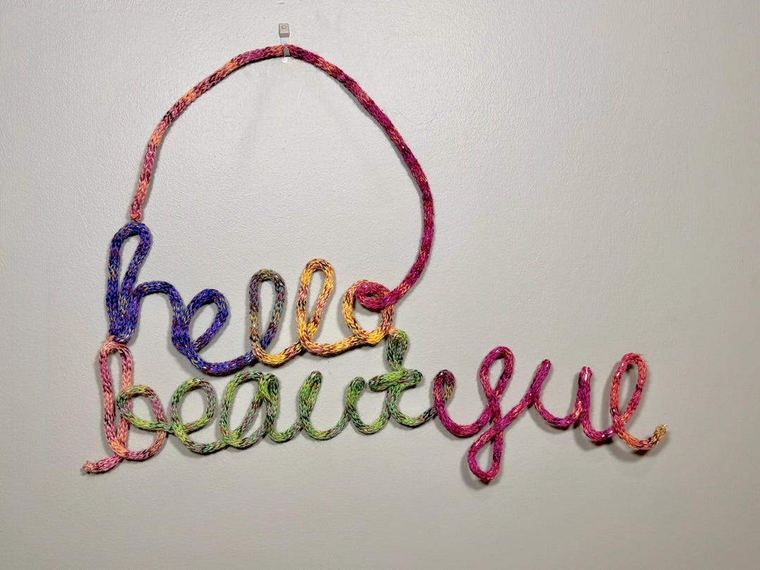 Knitted Wire Lettering - Etsy