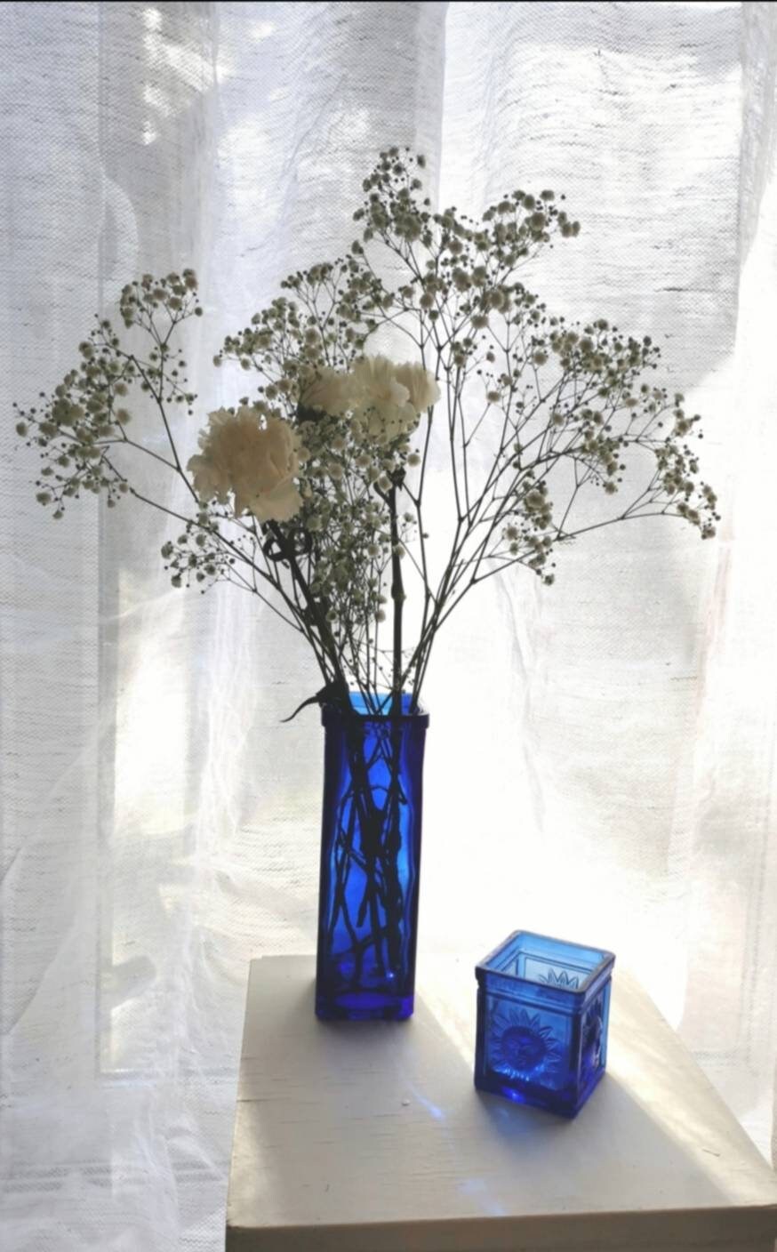 Blue Glass Vase | Etsy