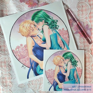 Eternal Eternity | Sailor Moon Art Prints | Harumichi | Anime Manga Shoujo Magical Girl | Copic Art | 5x5 and 8x8 prints | Matte Paper