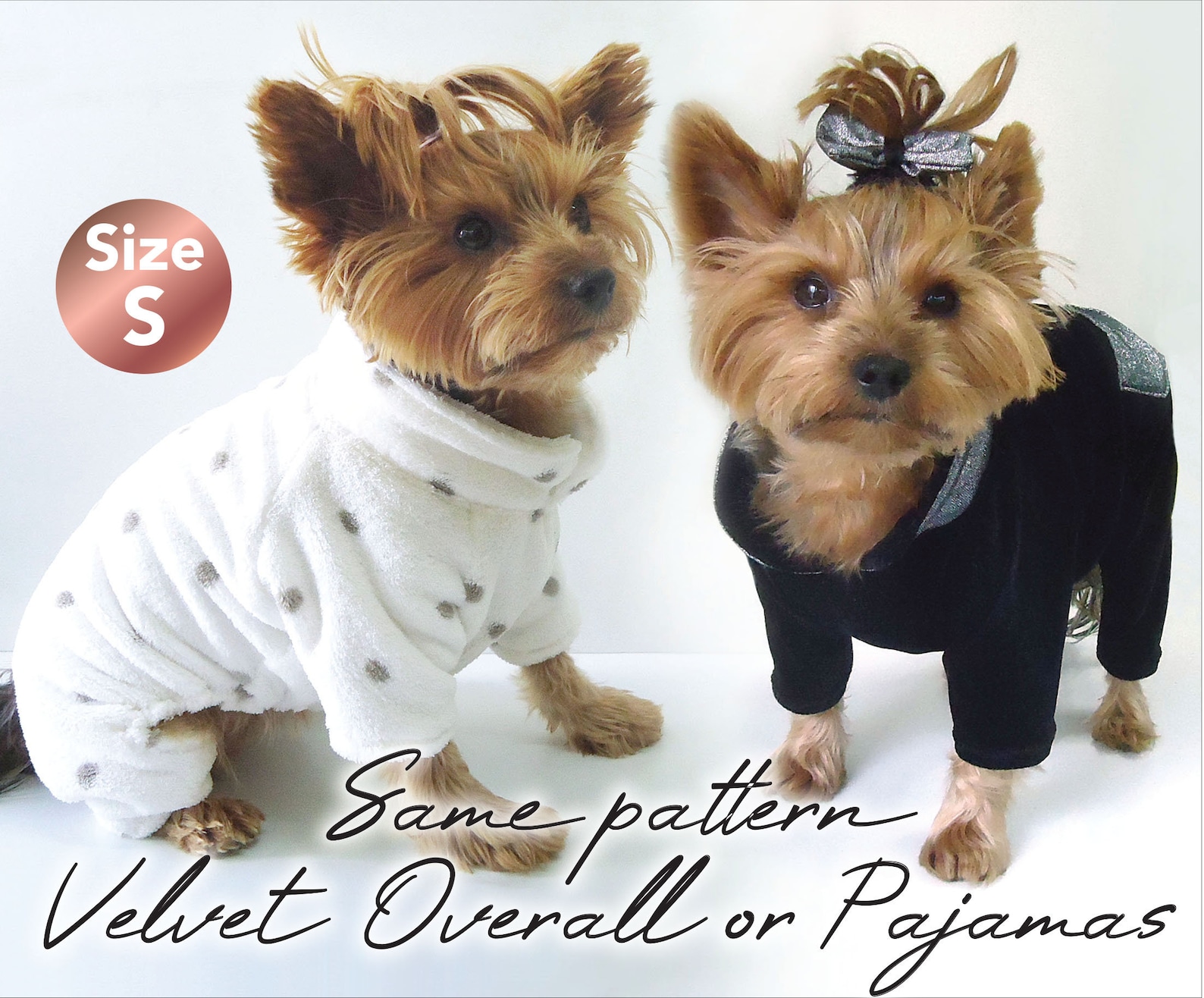 Dog fleece Pajamas Pattern Dog velvet overall pattern Small Etsy