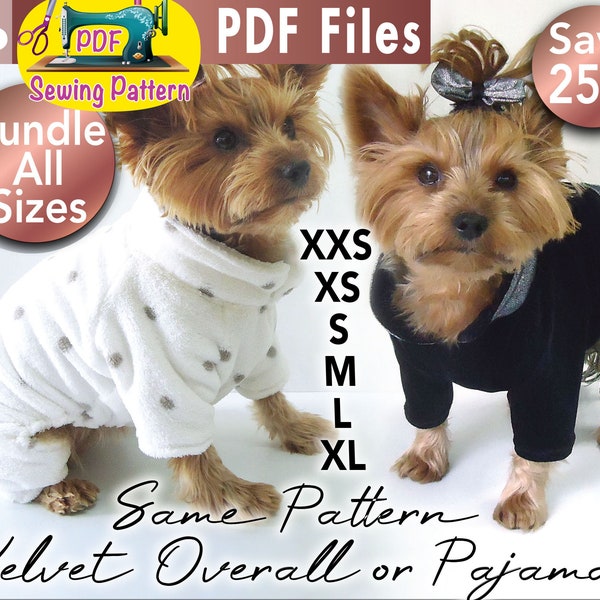 Dog Fleece Jumpsuit Pattern Etsy