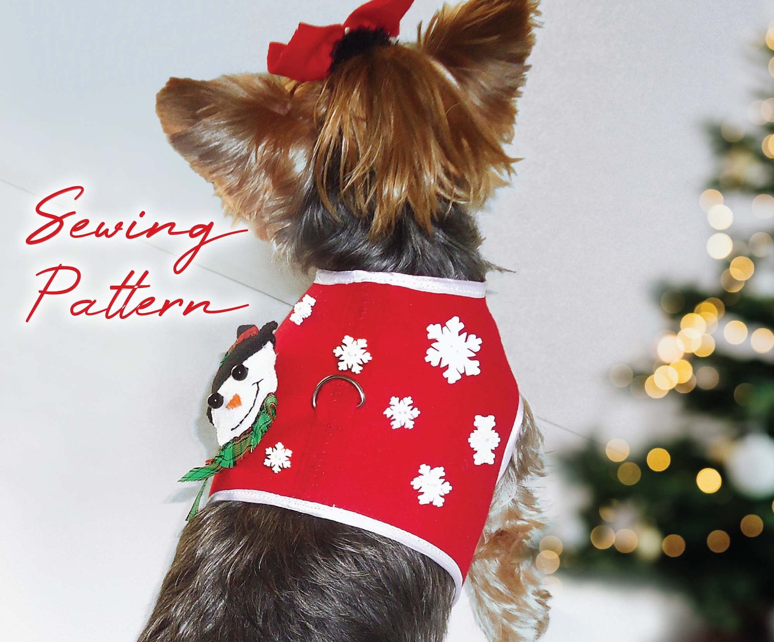 Christmas Dog Vest Harness Pattern Christmas Dog Clothes Etsy