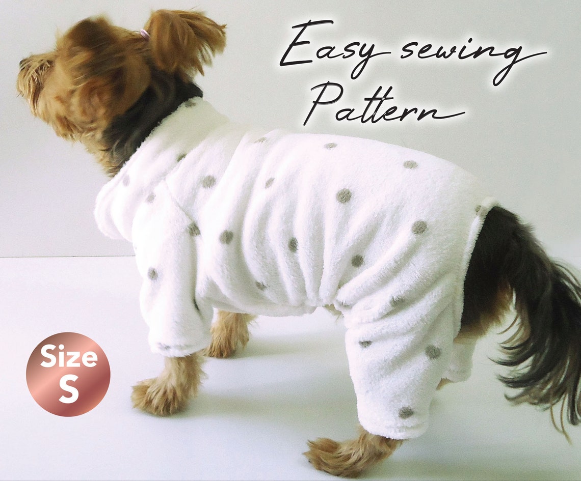 Dog Fleece Pajamas Pattern Dog Velvet Overall Pattern Small - Etsy