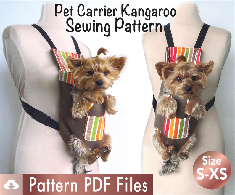 Dog Carrier Kangaroo Pattern Pet Carrier Adjustable Backpack Etsy
