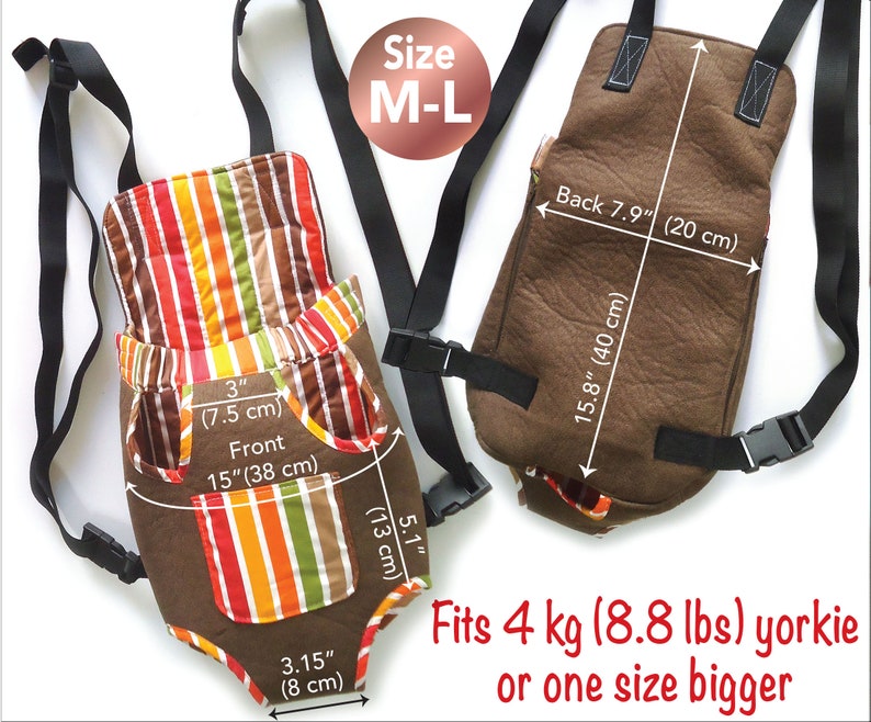 Dog Carrier Kangaroo Pattern Pet Carrier Adjustable Dog Etsy