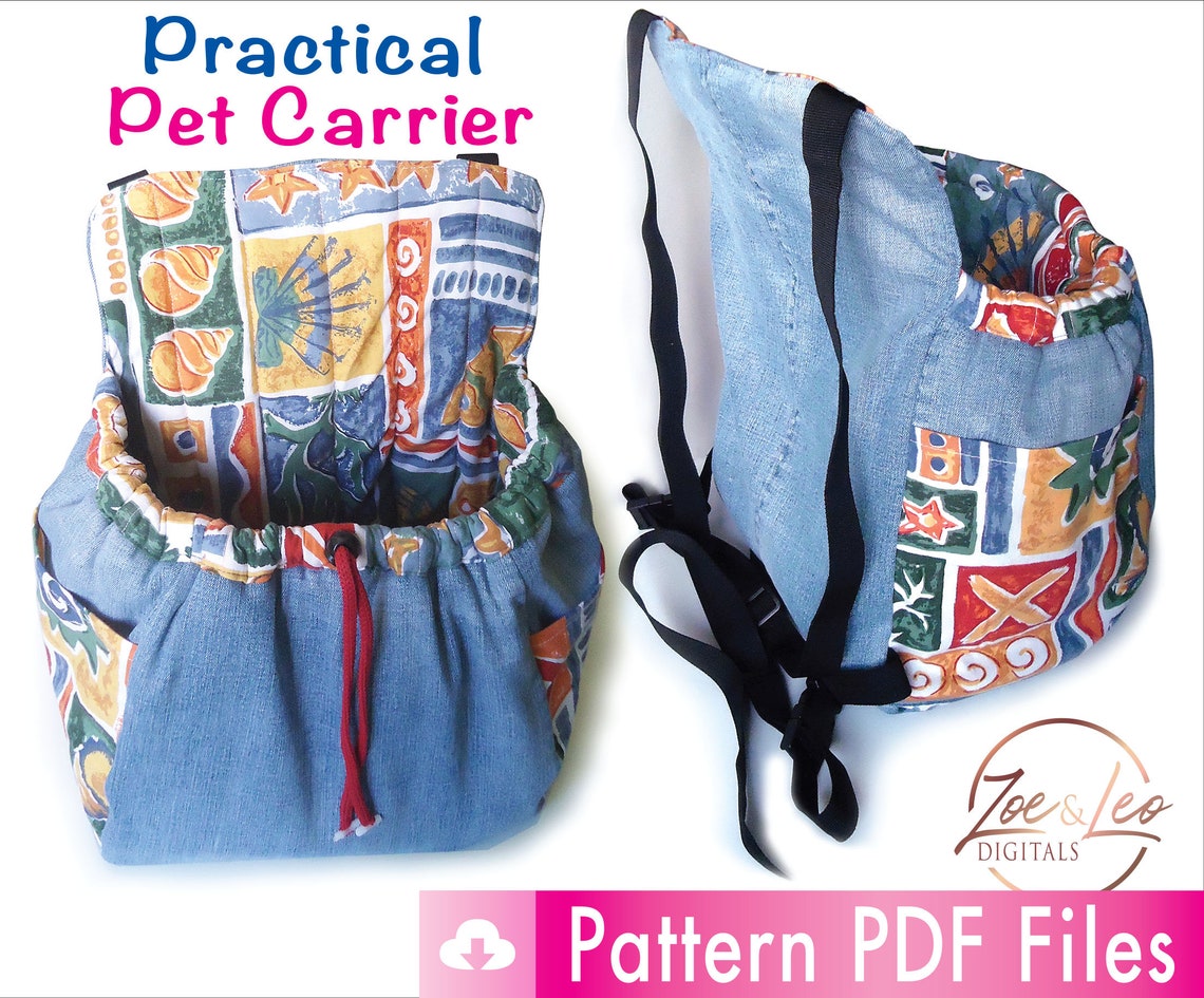 Dog Carrier Simple Kangaroo Pattern Pet Carrier Adjustable Etsy