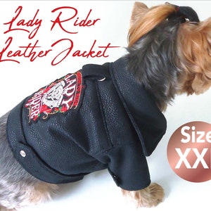 Dog Leather Jacket Pattern, Pet Jacket pattern, Dog winter clothes Pattern, dog clothes sewing pattern, Pet clothes pattern, size XXL. image 4