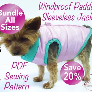 Dog jacket with zipper on back hot sale