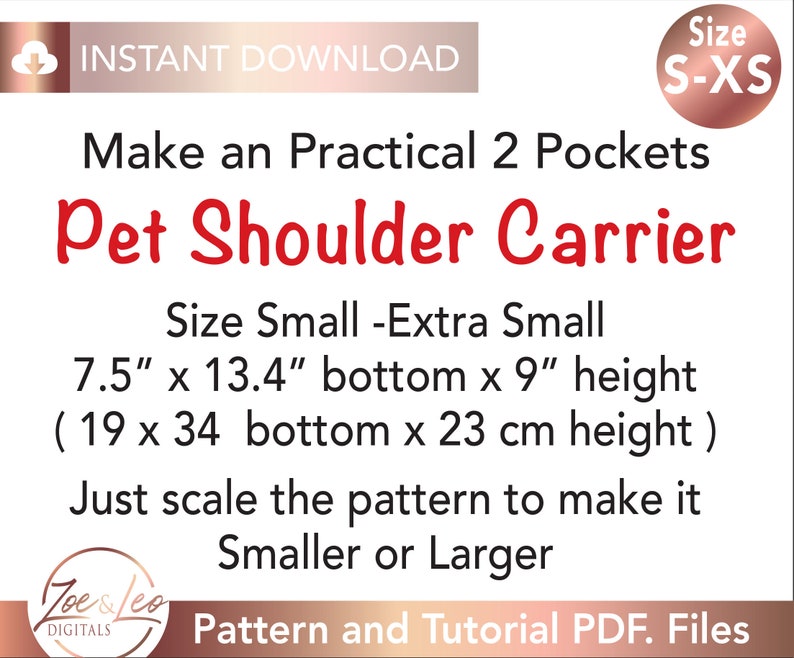 Dog Carrier Pattern Pet Shoulder Carrier Pattern Cat Etsy