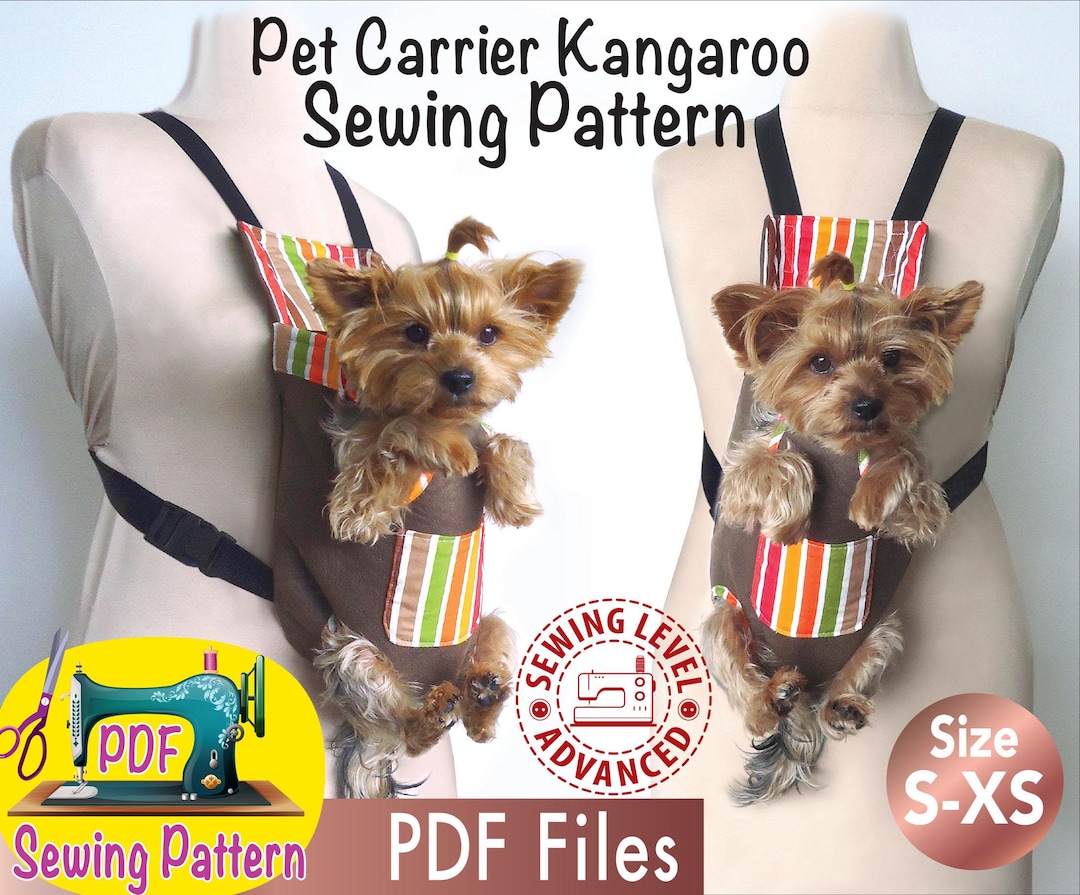 Patrón de canguro para transportar perros: Mochila de viaje para mascotas  (patrón PDF) México