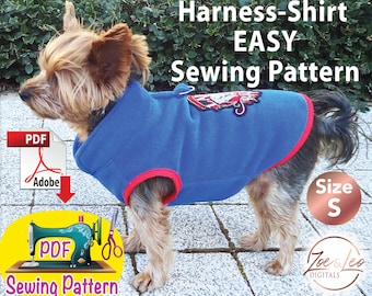 Dog Harness Shirt Sewing Pattern: Easy Pet Clothes (PDF Pattern)