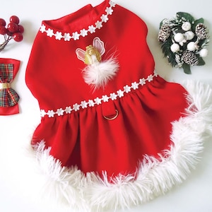 Patroon kerstjurk voor honden, kleding voor huisdieren (pdf-patroon), maat Medium afbeelding 5