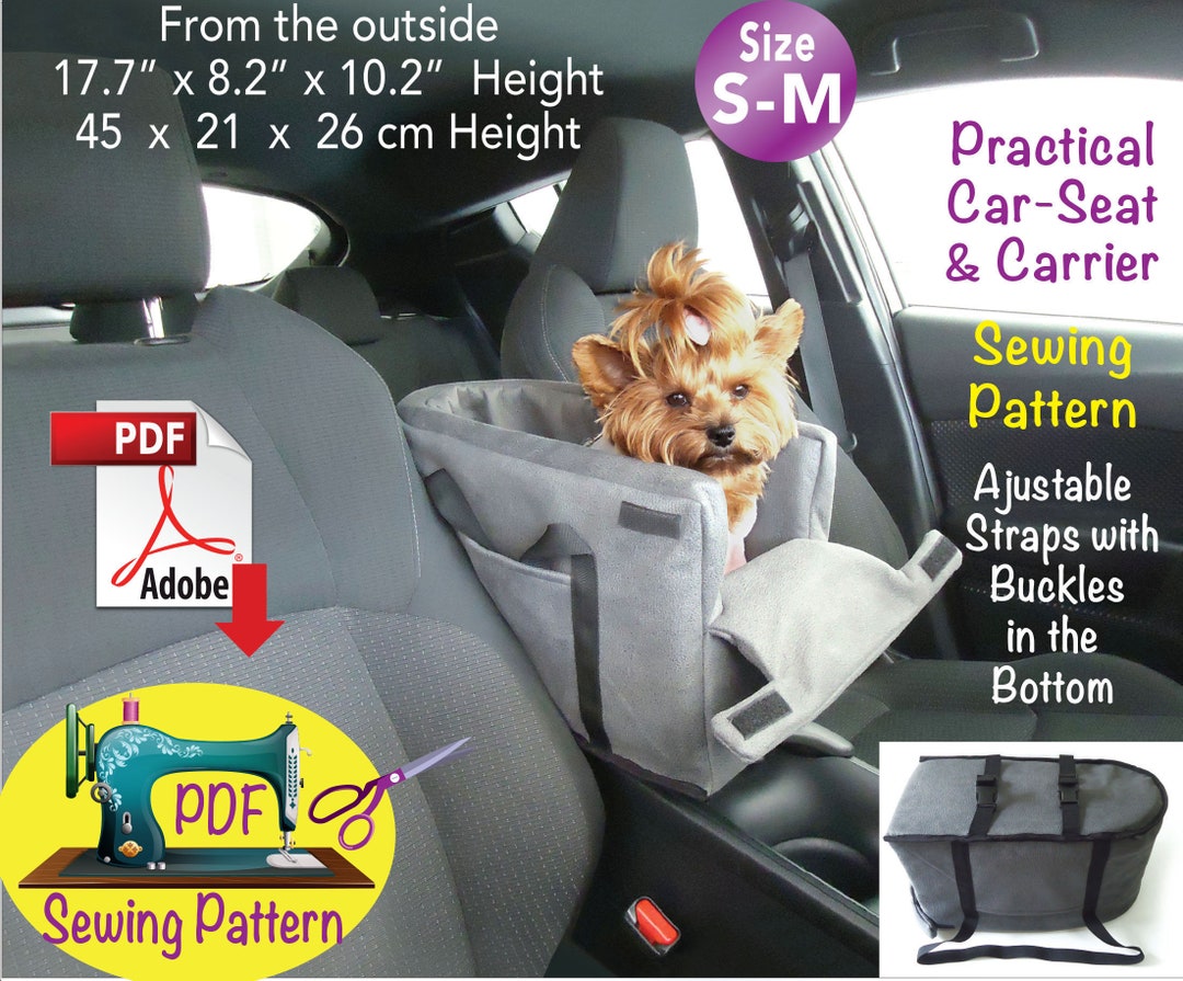 Pet Carrier Car Seat Sewing Pattern, Dog Carrier Car Seat, Cat Carrier