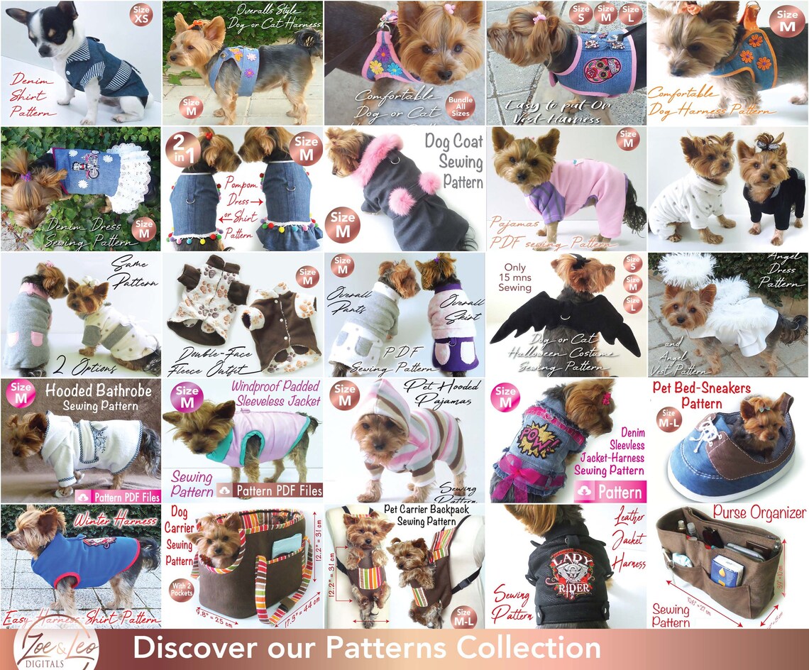 Dog Carrier Pattern Pet Shoulder Carrier Pattern Cat Etsy
