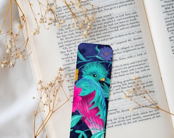 Quetzal Bookmark, Gift for Quetzalcoatl lovers, Quetzal Lover Gift, Book Lover