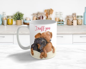 Dachshund Lovers Gift, Personalised Dachshund Mug, Gifts for Dachshund Fans