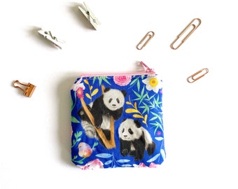 Giant Panda Coin Purse, Giant Panda Pouch, Coin Purse, Gift for Giant Panda Lover, Jungle Gift