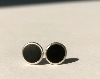 flat black studs