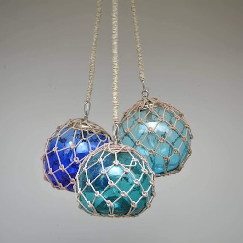 Large Glass Fishing Float Pendant Light Etsy