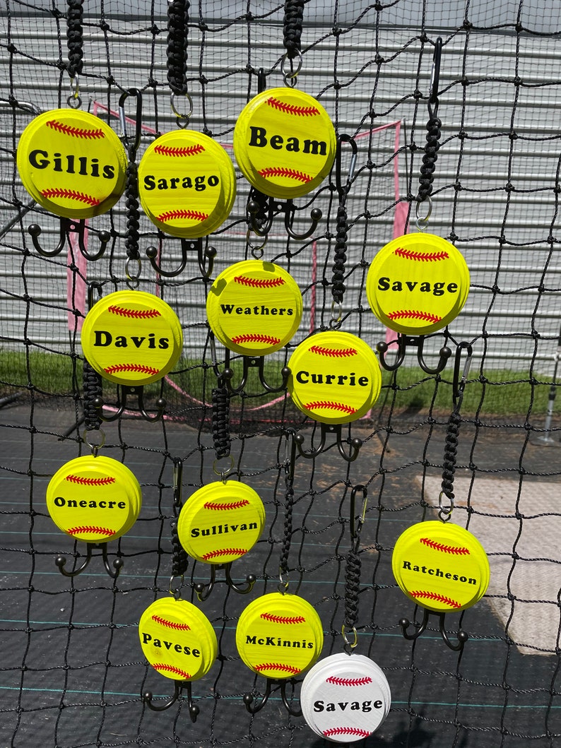 Softball / Baseball Dugout Dual Hook Helmet Holder Organizer Etsy