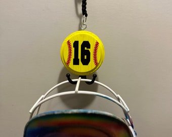 Softball / Baseball Dugout dual hook helmet holder organizer gift