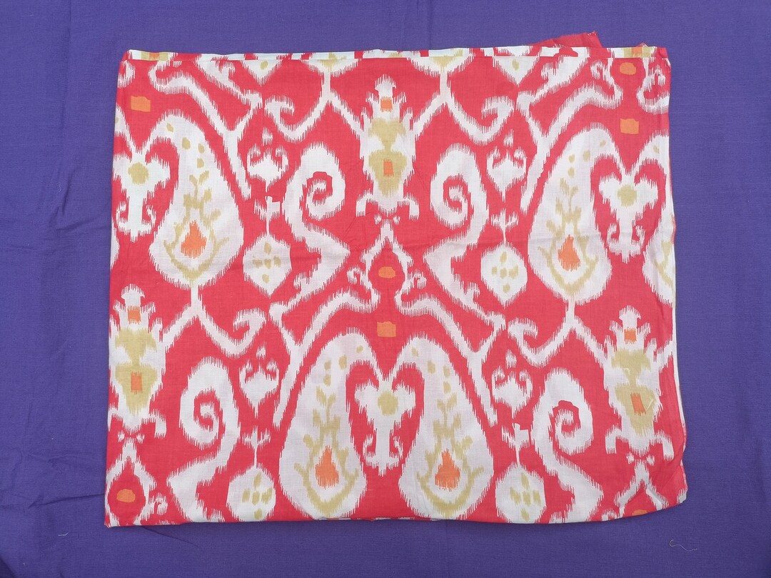 By the Yard 100 Cotton Fabric Screen Printed Indian Dress Etsy