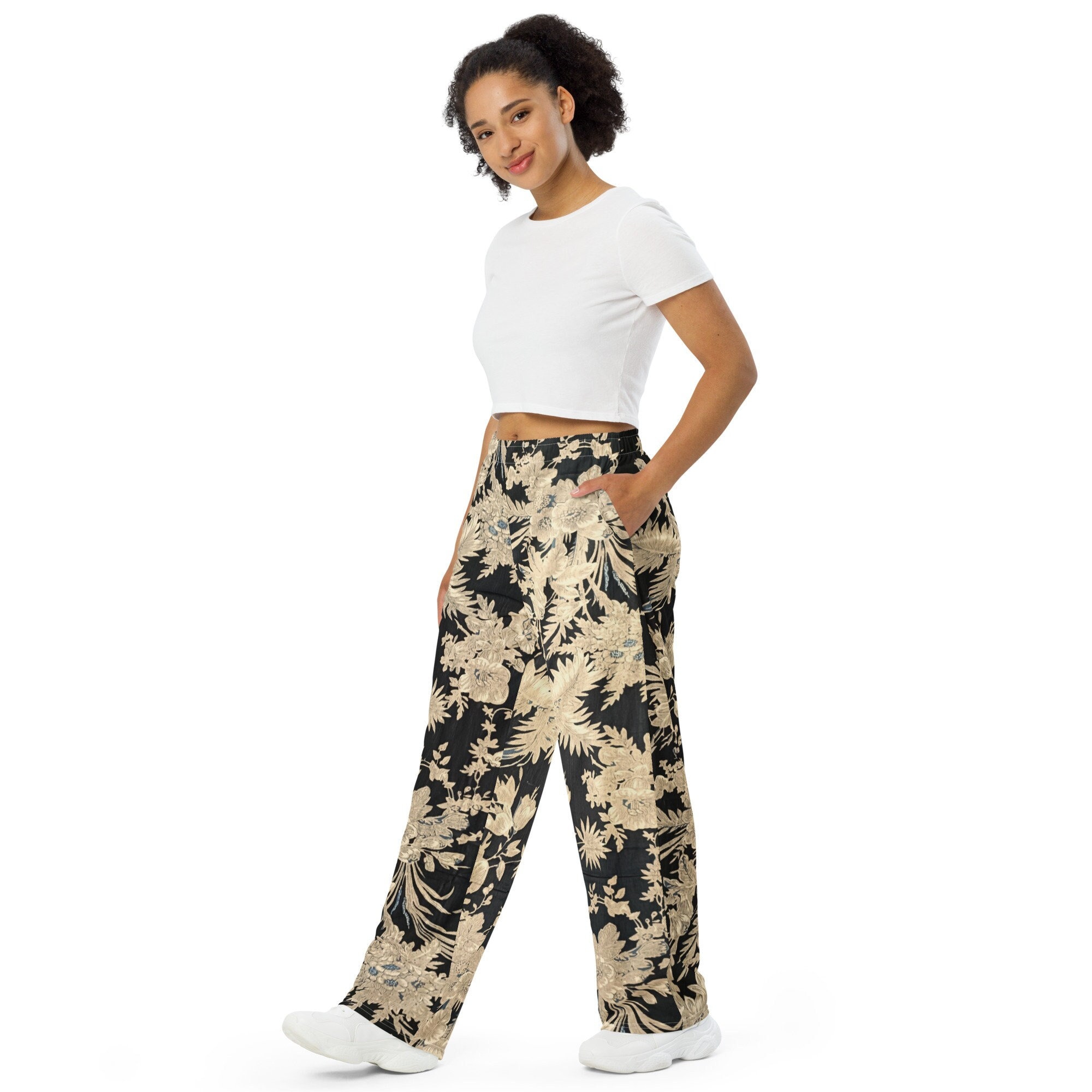 Womens Summer Loose Straight Hight Waist Wide Leg Pants Cropped Trousers  OEM Supplier in Guangzhou  China Pants Women Ladies and Design Ladies  Pants price  MadeinChinacom