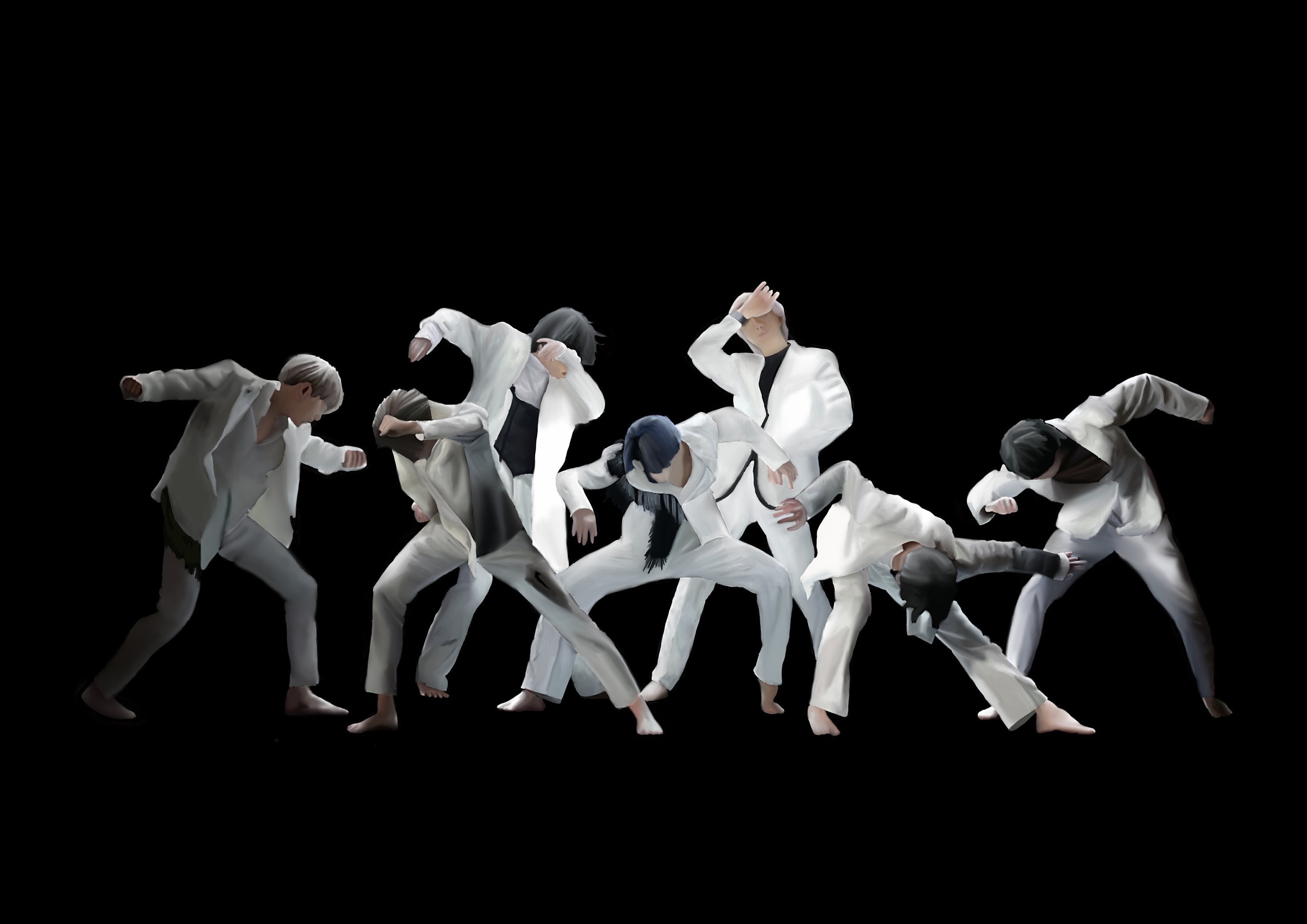 Digital Print BTS Black Swan Etsy