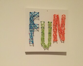 3D string art