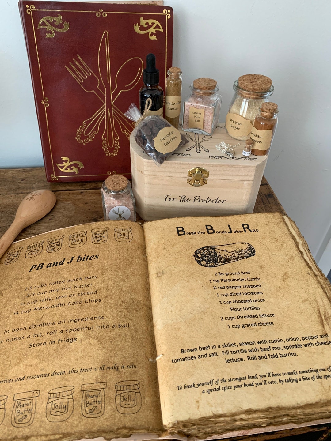 ⭐️⭐️⭐️⭐️素材クッキング⭐️⭐️全15巻セット Just Add Magic Cookbook and Spice Box - Etsy