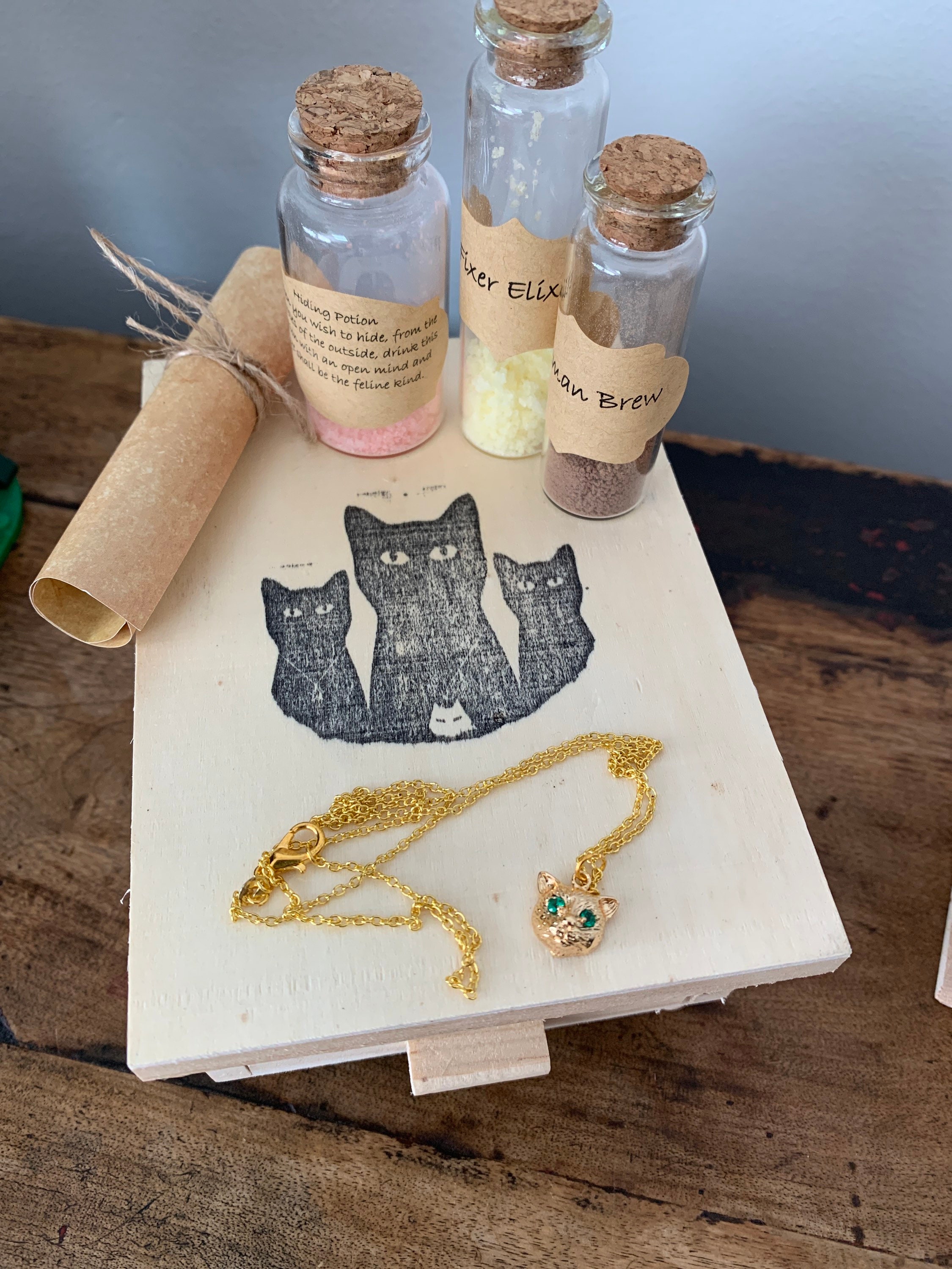 Scaredy Cat Amulet And Potion Etsy scaredy-cat-amulet-and-potion-etsy