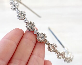 Champagne Gold Crystal Headband, Gold Crystal Occasion  display picture 1