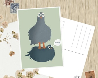 Cartão Postal A6 - Estou Bem | Postcrossing | Correio Tradicional | Correio Feliz | Cartão | Cartão de Cumprimentos | Scrapbooking