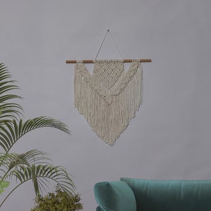 Makramee, Wandbehang, Boho Decor, Rustikales Wohndekor, natürliche Baumwolle Kunst, Makramee Wandbehang, Wanddekor,