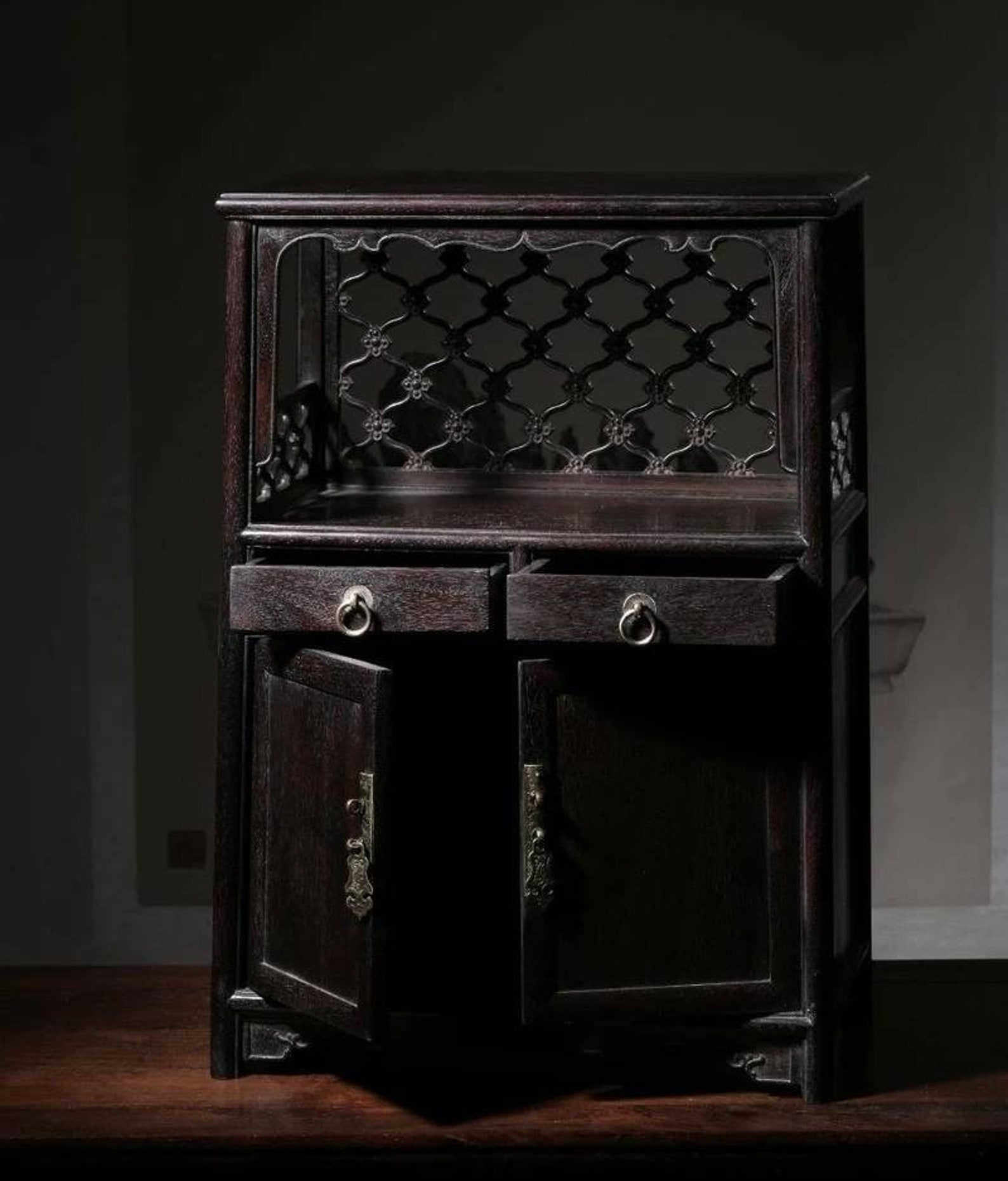 An Old Chinese Zitan Wood Tea Etsy