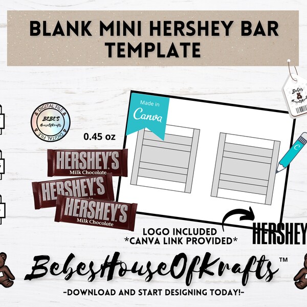 Hershey Bar Wrapper - Etsy
