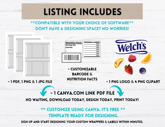 Free and customizable fruit templates