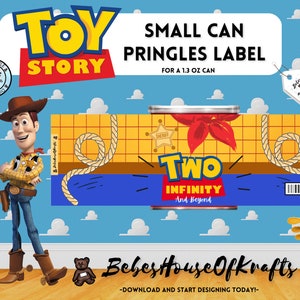 Pringles Toy Story Woody Label 1.3 oz can &quot;Two Infinity & Beyond&quot;